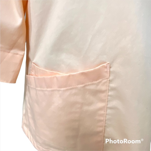 Butter-Soft STRETCH Women's 3-Pocket 3/4th Sleeve Side Zip Scrub Top Size S - Picture 3 of 16